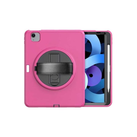 İpad 2022 10.9 (10.nesil) Kılıf Hand Strap Tablet Kılıfı - Pembe