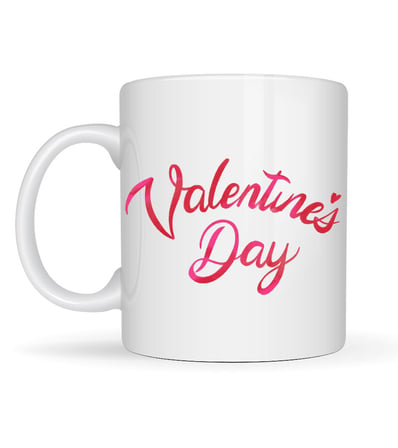 Valentine’s Day Porselen Kupa Model 3 – Aşk Temalı Özel Tasarım Kahve & Çay Kupası, Sevgililer Günü 