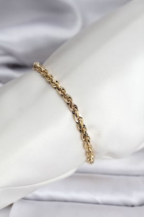 14K Renk Kaplama Burgu Zincir Model CM Kadın Bileklik