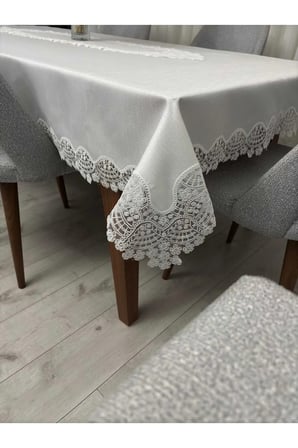 12 Kişilik Masa Örtüsü Takımı, Masa Seti 12 Kişilik 26 Parça 160x220cm