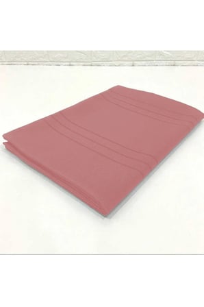 Çizgili Tek Masa Örtüsü Colber 160x220cm Pudra