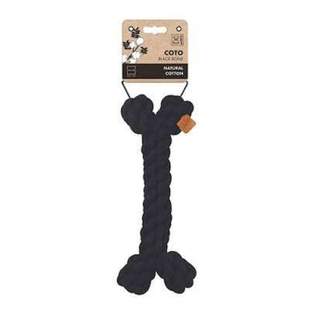Örgü Kemik Köpek Oyuncağı Siyah 30 Cm