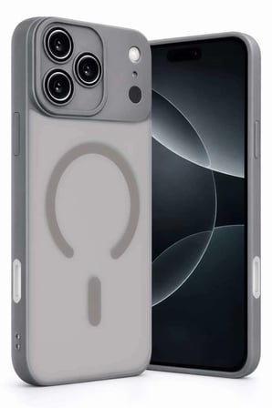 iPhone 17 Pro Max Jota Lensli Magsafe Kapak - Titan Gri