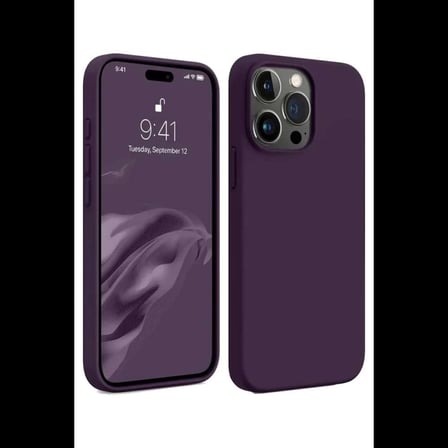 iPhone 15 Pro Max Kılıf First Silikon - Mürdüm
