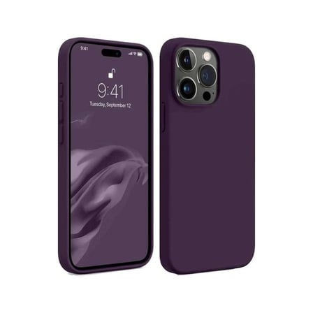 iPhone 15 Pro Max Kılıf First Silikon - Mürdüm