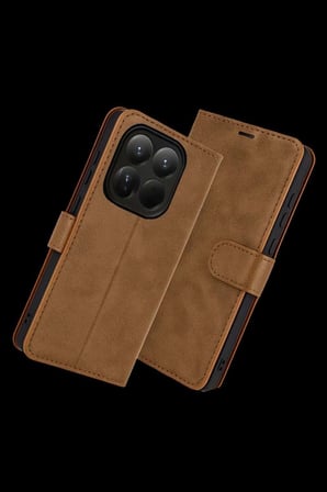 Mi 15T Trend S Plus Kapaklı Kılıf - Taba