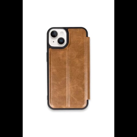 iPhone 15 Kılıf Flip Cover - Taba