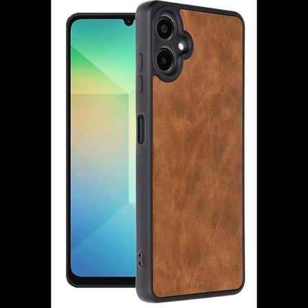 Galaxy A06 Kılıf Aras Deri Kapak - Taba