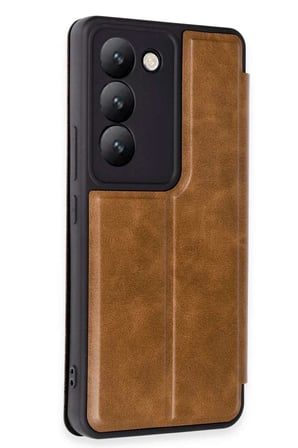 V30 Lite 4G Kılıf Flip Cover - Taba