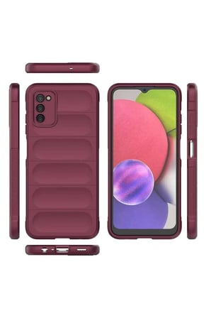 Galaxy A03S Kılıf Optimum Silikon - Bordo