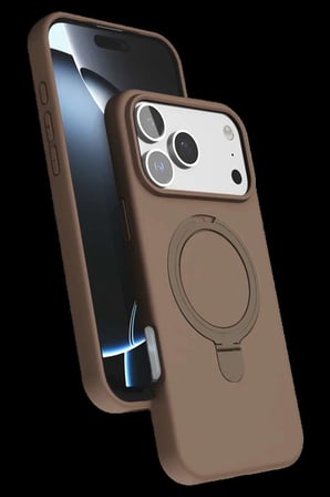 iPhone 17 Pro Max Regal Magsafe Standlı Kapak - Çöl Titanyum