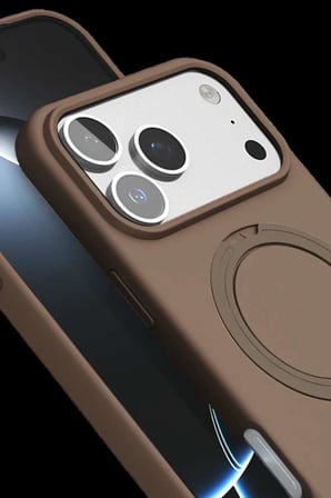 iPhone 17 Pro Max Regal Magsafe Standlı Kapak - Çöl Titanyum