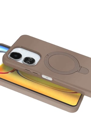 Redmi 13C Regal Magsafe Standlı Kapak - Çöl Titanyum
