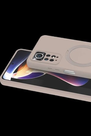 Redmi Note 12 Pro 4G Regal Magsafe Standlı Kapak - Çöl Titanyum