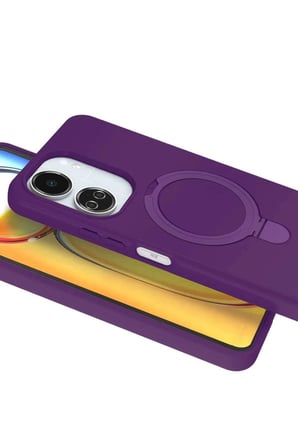Redmi 13C Regal Magsafe Standlı Kapak - Derin Mor