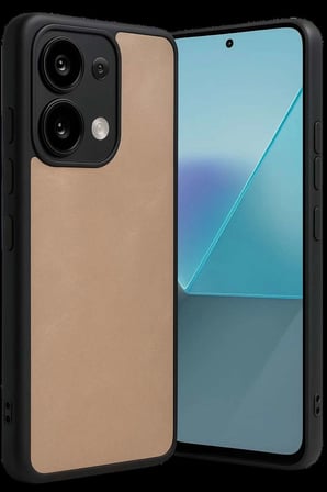 Redmi Note 13 4G Kılıf Aras Deri Kapak - Pudra