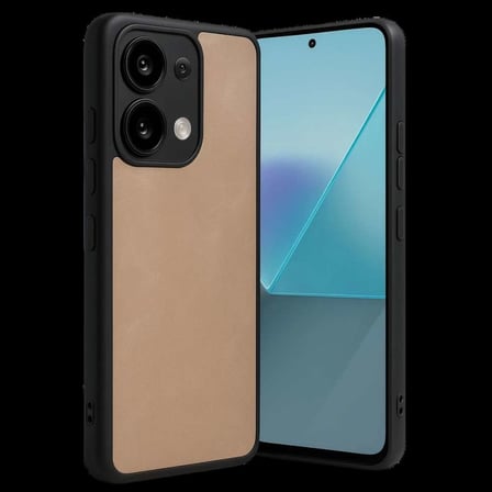 Redmi Note 13 4G Kılıf Aras Deri Kapak - Pudra