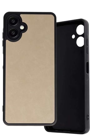 Galaxy A06 Kılıf Aras Deri Kapak - Pudra