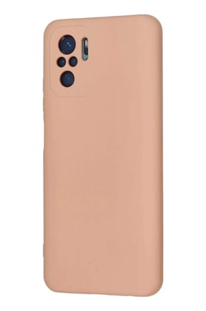Redmi Note 10 Kılıf Nano içi Kadife Silikon - Pudra