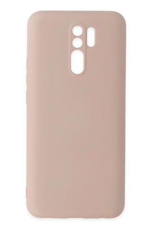 Redmi 9 Kılıf Nano içi Kadife Silikon - Pudra