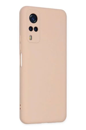 Y53S Kılıf Nano içi Kadife Silikon - Pudra