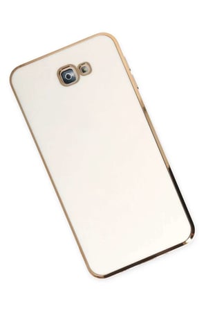 Galaxy J7 Prime Kılıf Volet Silikon - Beyaz