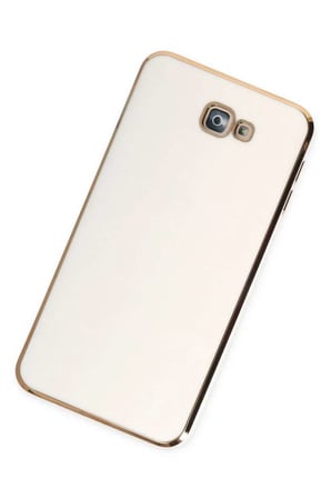 Galaxy J7 Prime Kılıf Volet Silikon - Beyaz