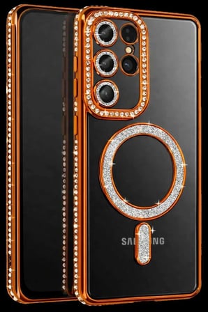 Galaxy S26 Ultra Joke Simli Magneticsafe Kılıf - Turuncu