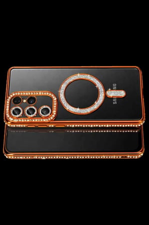 Galaxy S26 Ultra Joke Simli Magneticsafe Kılıf - Turuncu