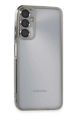 Galaxy A05S Kılıf Razer Lensli Silikon - Gümüş