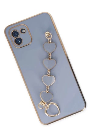 Galaxy A03 Kılıf Esila Silikon - Gri
