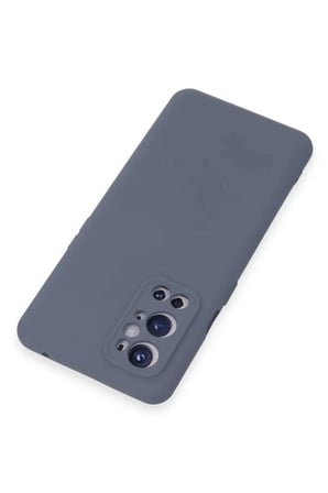 One Plus 9 Pro Kılıf Nano içi Kadife Silikon - Gri