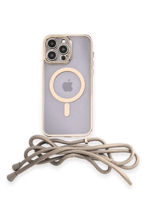 iPhone 12 Pro Max Kılıf Divo Lazer Askılı Magsafe Kapak -