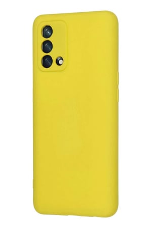 A74 4G Kılıf Nano içi Kadife Silikon - Sarı