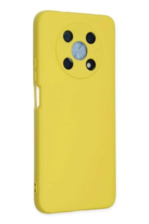 Nova Y90 Kılıf Nano içi Kadife Silikon - Sarı