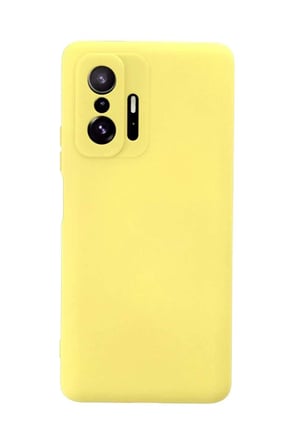 Mi 11T Pro Kılıf Nano içi Kadife Silikon - Sarı