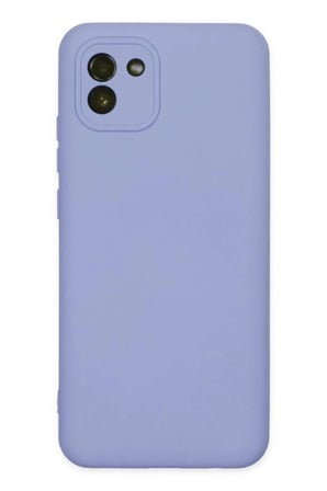 Galaxy A03 Kılıf Nano içi Kadife Silikon - Lila
