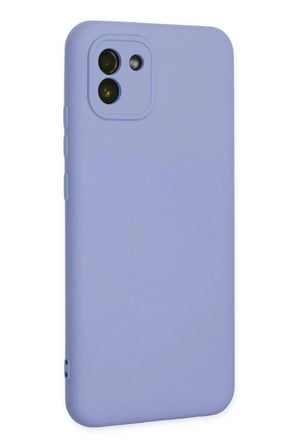 Galaxy A03 Kılıf Nano içi Kadife Silikon - Lila