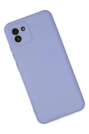 Galaxy A03 Kılıf Nano içi Kadife Silikon - Lila