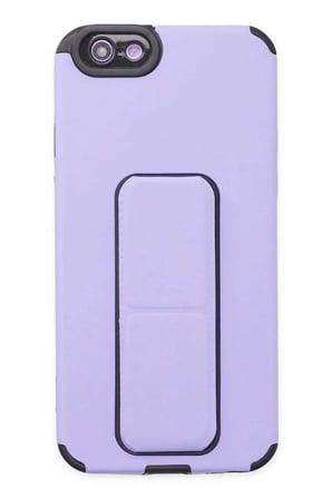 iPhone 6 Kılıf Mega Standlı Silikon - Lila