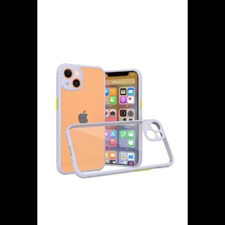 iPhone 13 Mini Kılıf Miami Şeffaf Silikon - Lila