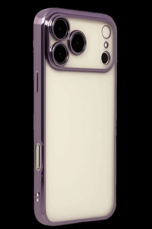 iPhone 17 Pro Razer Lensli Silikon - Mor