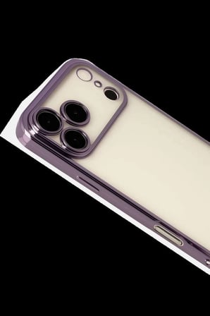 iPhone 17 Pro Razer Lensli Silikon - Mor
