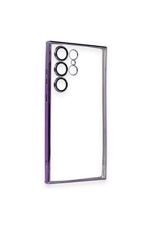 Galaxy S23 Ultra Kılıf Razer Lensli Silikon - Mor