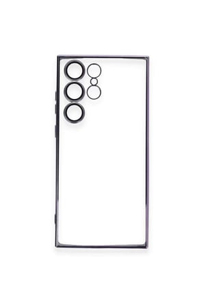 Galaxy S23 Ultra Kılıf Razer Lensli Silikon - Mor