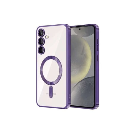 Galaxy S23 Plus Kılıf Kross Magnetice Kapak - Mor