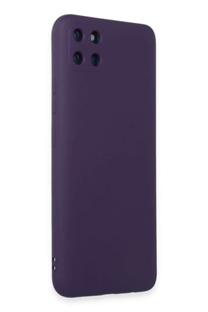 Realme C11 Kılıf Nano içi Kadife Silikon - Mor