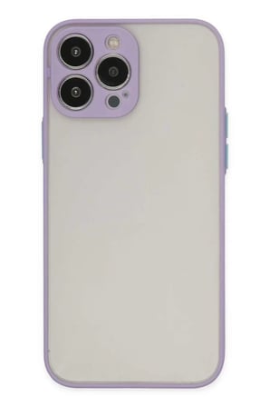 iPhone 13 Pro Max Kılıf Montreal Silikon Kapak - Mor