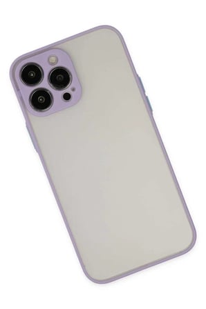 iPhone 13 Pro Max Kılıf Montreal Silikon Kapak - Mor