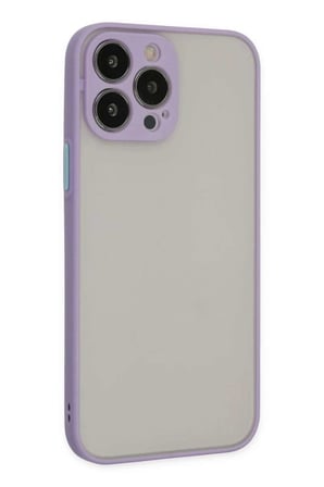 iPhone 13 Pro Max Kılıf Montreal Silikon Kapak - Mor